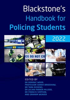 Front cover_Blackstone's Handbook for Policing Students 2022