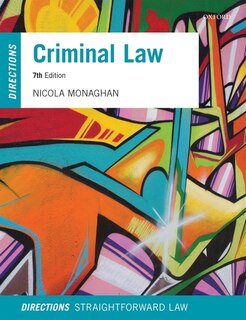 Couverture_Criminal Law Directions