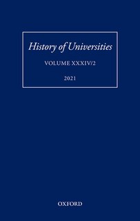 Couverture_History of Universities XXXIV/2