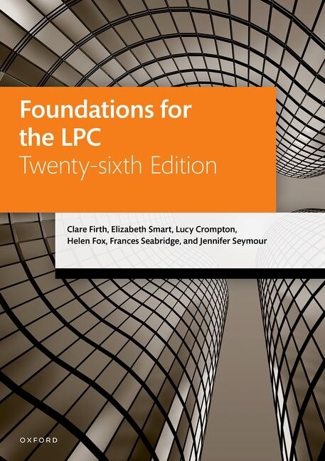 Couverture_Foundations for the LPC