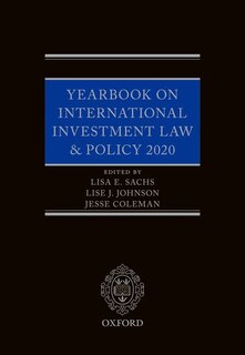 Front cover_Yearbook on International Investment Law and Policy 2020