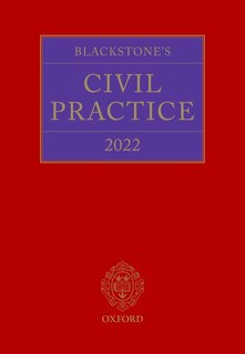 Front cover_Blackstone's Civil Practice 2022
