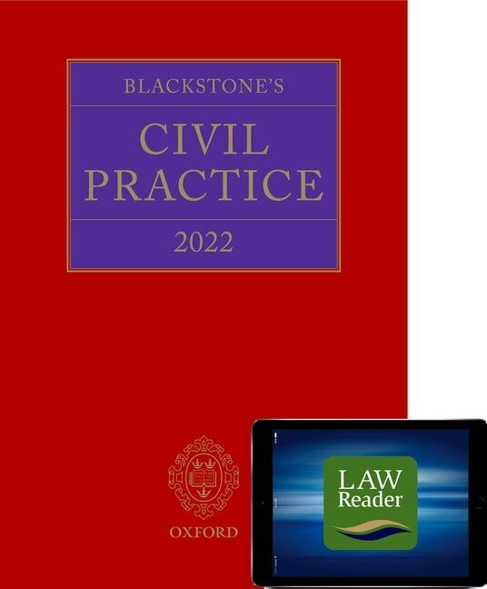 Front cover_Blackstone's Civil Practice 2022 Digital Pack