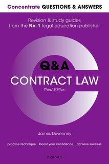 Couverture_Concentrate Questions and Answers Contract Law