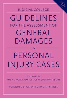 Front cover_Guidelines for the Assessment of General Damages in Personal Injury Cases