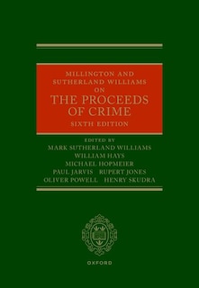 Couverture_Millington and Sutherland Williams on the Proceeds of Crime