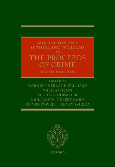 Couverture_Millington and Sutherland Williams on the Proceeds of Crime
