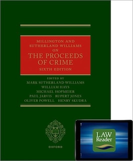 Couverture_Millington and Sutherland Williams on the Proceeds of Crime