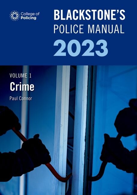 Couverture_Blackstone's Police Manual Volume 1: Crime 2023