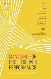 Front cover_Managing For Public Service Performance