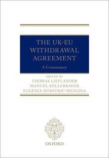 Front cover_The Uk-eu Withdrawal Agreement: A Commentary