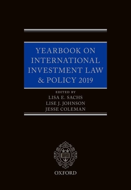 Front cover_Yearbook On International Investment Law And Policy 2019