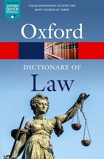 Front cover_A Dictionary Of Law