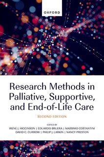 Couverture_Research Methods in Palliative Supportive and End-of-Life Care
