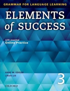 Front cover_Elements of Success: Level 3 Student Book with essential Online Practice