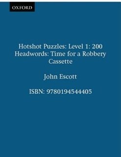 Hotshot Puzzles: Level 1: 200 Headwords Time for a Robbery Cassette