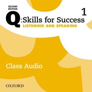 Front cover_Q: Skills for Success: Level 1 Listening and Speaking Class Audio CD (x3)