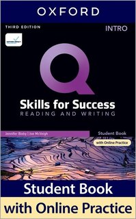 Front cover_Q: Skills for Success: Intro Level Reading and Writing Student Book with iQ Online Practice