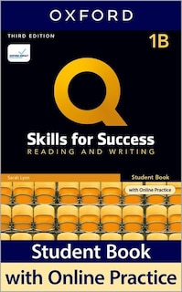 Front cover_Q: Skills for Success: Level 1 Reading and Writing Split Student Book B with iQ Online Practice