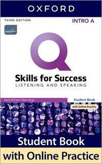 Front cover_Q: Skills for Success: Intro Level Listening and Speaking Split Student Book A with iQ Online Practice