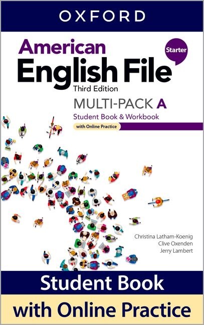 Couverture_American English File: Starter Student Book/Workbook Multi-Pack A with Online Practice