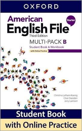 American English File: Starter Student Book/Workbook Multi-Pack B with Online Practice