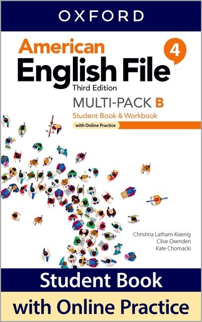 Couverture_American English File: Level 4 Student Book/Workbook Multi-Pack B with Online Practice