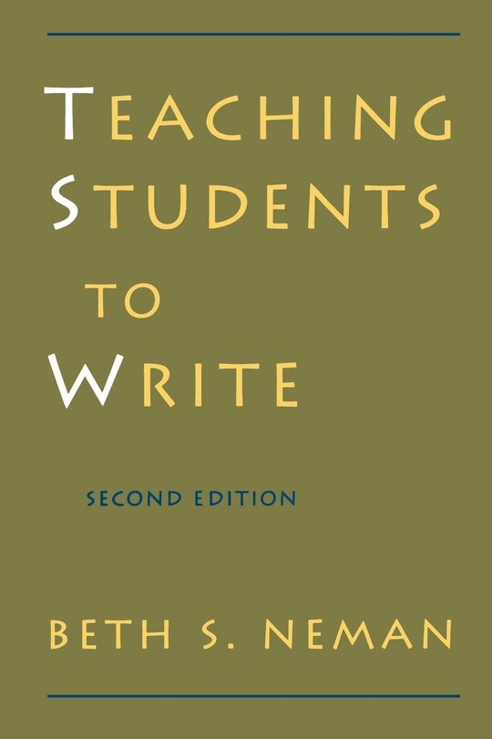 Front cover_Teaching Students to Write