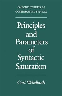 Couverture_Principles and Parameters of Syntactic Saturation