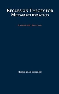 Front cover_Recursion Theory for Metamathematics