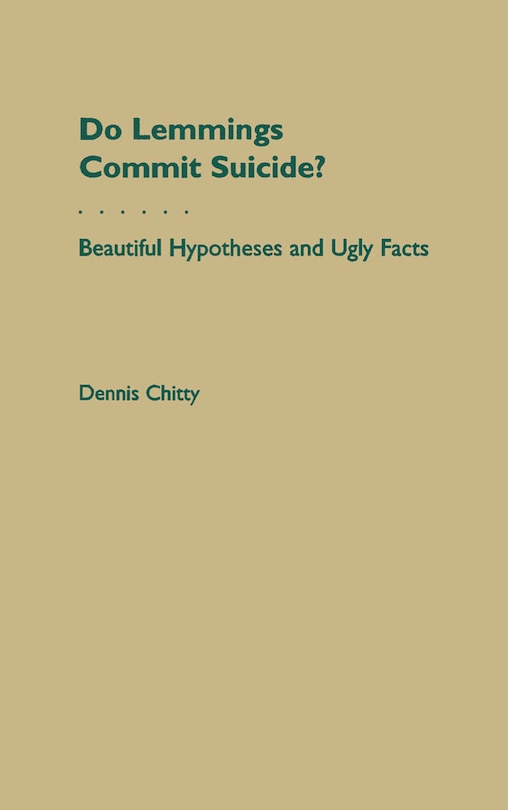Front cover_Do Lemmings Commit Suicide?