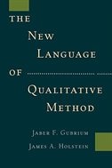 Front cover_The New Language of Qualitative Method
