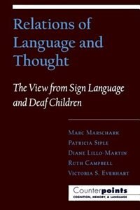 Front cover_Relations of Language and Thought