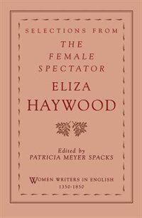 Front cover_Selections from the Female Spectator