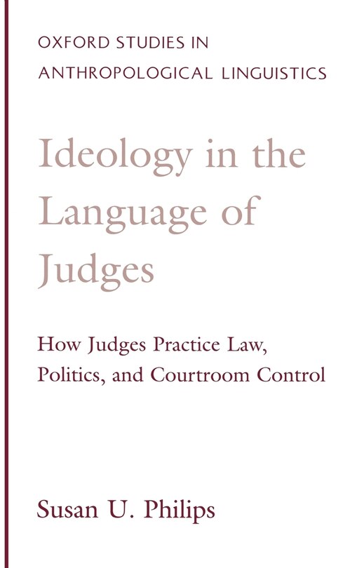 Front cover_Ideology in the Language of Judges