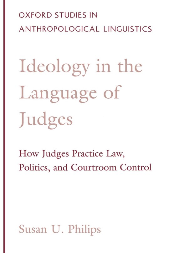 Front cover_Ideology in the Language of Judges