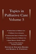 Front cover_Topics in Palliative Care: Volume 5