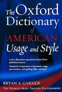 Front cover_The Oxford Dictionary of American Usage and Style