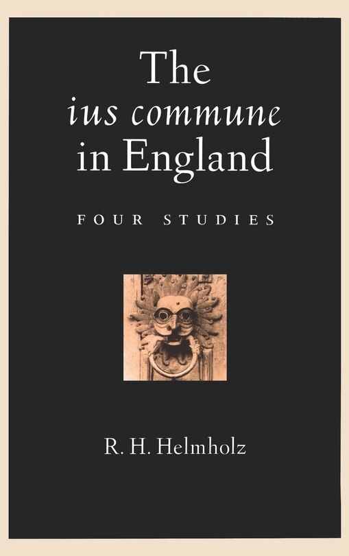 Couverture_The Ius Commune In England