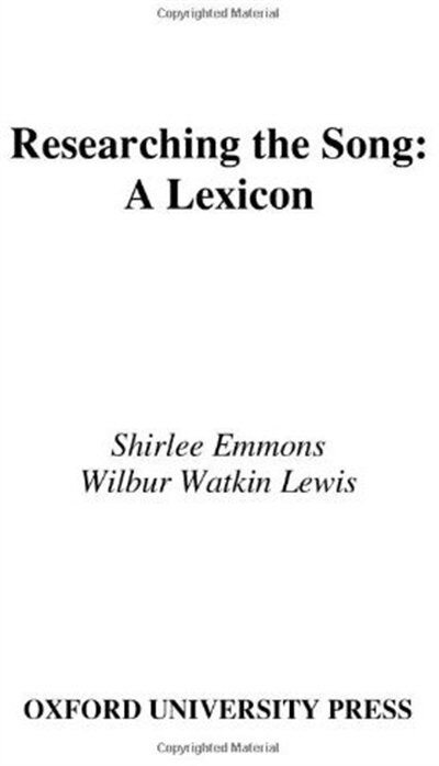 Researching the Song: A Lexicon