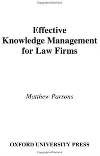 Front cover_Effective Knowledge Management for Law Firms