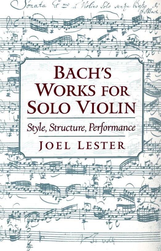 Front cover_Bach's Works for Solo Violin