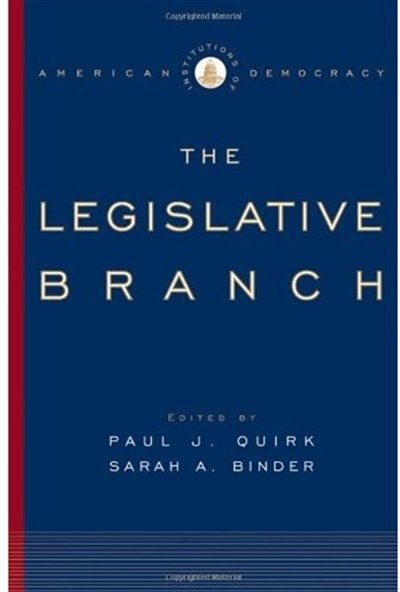 Couverture_Institutions of American Democracy: The Legislative Branch