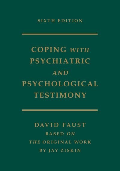 Front cover_Ziskin's Coping with Psychiatric and Psychological Testimony