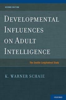 Front cover_Developmental Influences on Adult Intelligence