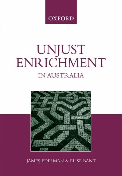 Front cover_Unjust Enrichment in Australia