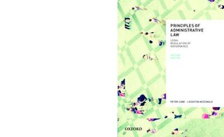 Couverture_Principles of Administrative Law