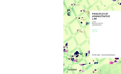 Couverture_Principles of Administrative Law