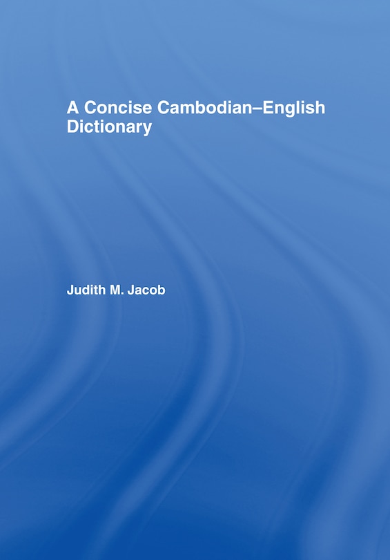 Front cover_A Concise Cambodian-English Dictionary