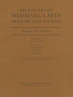 Front cover_Dictionary of Medieval Latin from British Sources